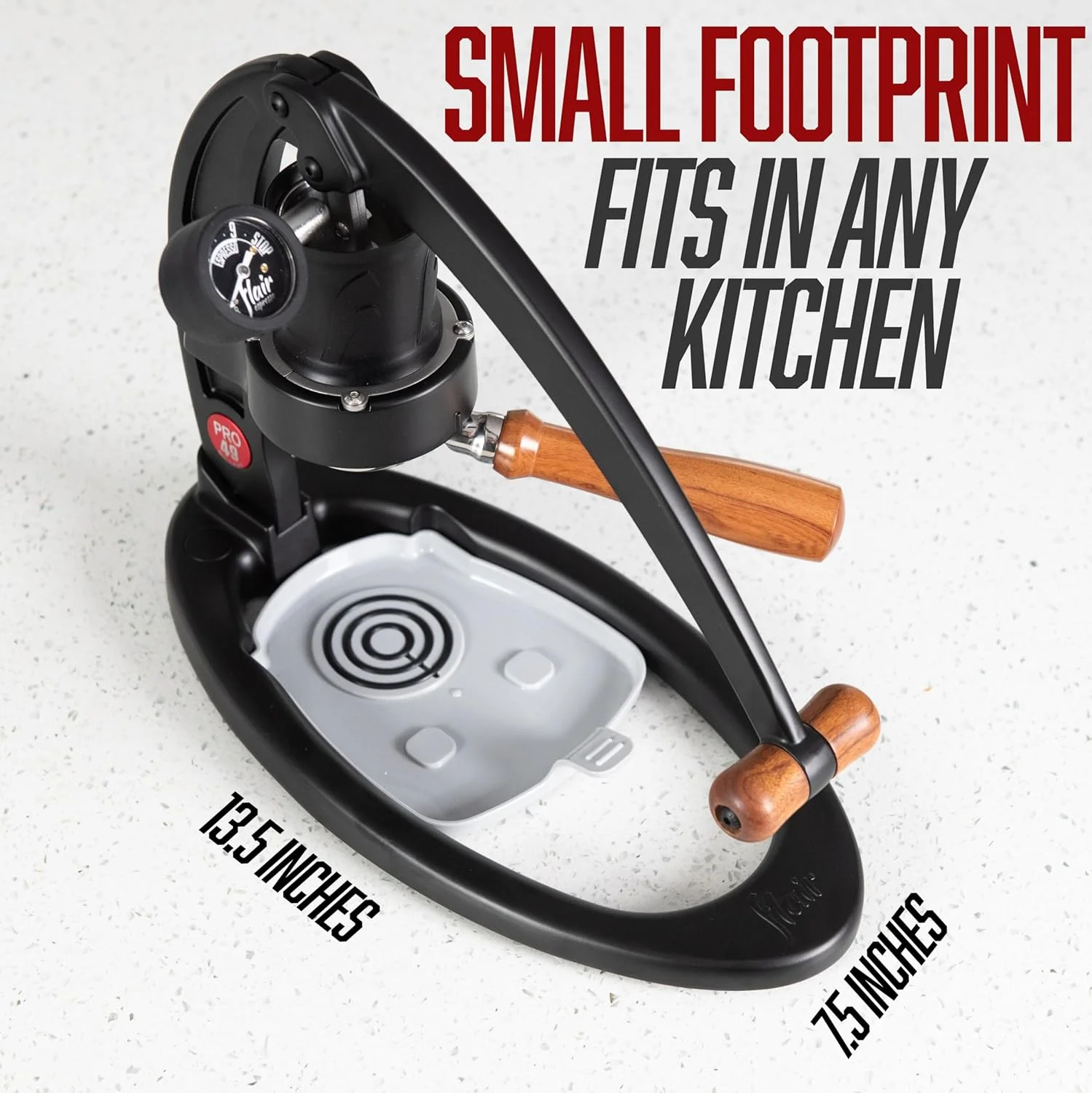 Flair 49 PRO on a compact kitchen counter