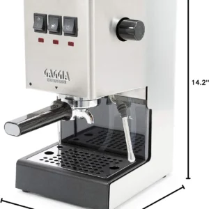 Gaggia RI9380/46 E24 Espresso Machine, Brushed Stainless Steel view 7
