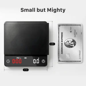 Garnen Mini Espresso Coffee Scale with Timer, 0.1g Digital Smart Scale | 0.1g High Precision, Auto Timing Mode, USB C Rechargeable, LED Display, Pour Over Espresso Scale, 2kg Max Capacity view 4