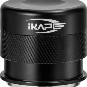 IKAPE 53mm Espresso Tamper, Premium Barista Coffee Calibrated Tamper with Spring Loaded, 100% Stainless Steel Tamper Compatible with 54MM Breville Bottomless Portafilter (Black) view 1