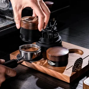 IKAPE 53mm Espresso Tamper, Premium Barista Coffee Calibrated Tamper with Spring Loaded, 100% Stainless Steel Tamper Compatible with 54MM Breville Bottomless Portafilter (Black) view 5