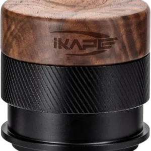 IKAPE 53mm Espresso Tamper, Premium Barista Coffee Calibrated Tamper with Spring Loaded, 100% Stainless Steel Tamper Compatible with 54MM Breville Bottomless Portafilter (Black)