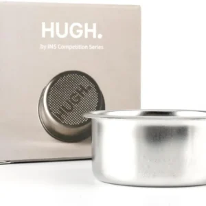IMS B60 H26 51mm Precision Filter Basket — Authentic Italian IMS Competition Basket — 593 Holes, 14-18g — Fits Leverpresso, De'Longhi Dedica EC685, Casabrews | 304 Stainless Steel by HUGH view 1