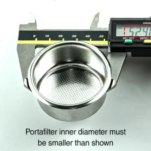IMS B60 H26 51mm Precision Filter Basket — Authentic Italian IMS Competition Basket — 593 Holes, 14-18g — Fits Leverpresso, De'Longhi Dedica EC685, Casabrews | 304 Stainless Steel by HUGH view 3
