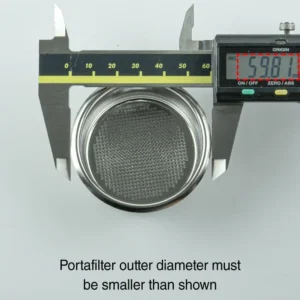 IMS B60 H26 51mm Precision Filter Basket — Authentic Italian IMS Competition Basket — 593 Holes, 14-18g — Fits Leverpresso, De'Longhi Dedica EC685, Casabrews | 304 Stainless Steel by HUGH view 4