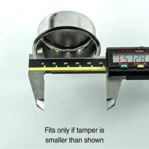IMS B60 H26 51mm Precision Filter Basket — Authentic Italian IMS Competition Basket — 593 Holes, 14-18g — Fits Leverpresso, De'Longhi Dedica EC685, Casabrews | 304 Stainless Steel by HUGH view 5