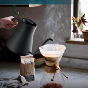 INTASTING Electric Kettle, Gooseneck Electric Kettle, ±1℉ Precise Temperature Control, Stainless Steel Interior, Quick Heating for Pour Over Coffee, Tea & Boiling Water, 0.9L (Matte Black) view 2