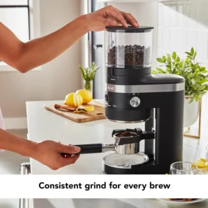 KitchenAid Burr Coffee Grinder - KCG8433 - Black Matte view 3