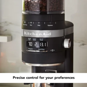 KitchenAid Burr Coffee Grinder - KCG8433 - Black Matte view 4
