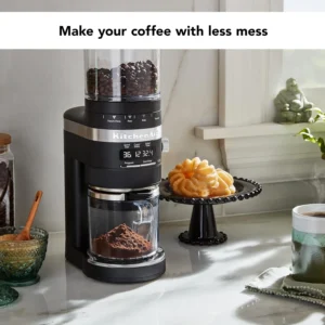 KitchenAid Burr Coffee Grinder - KCG8433 - Black Matte view 7