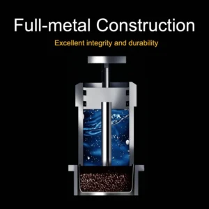 M5 Manual Espresso Maker, Portable Coffee Machine with 2-in-1 Bottomless Portafilter, No Electricity for Camping Travel Office, Cafe-Quality All aluminum alloy, 80ml Tank & 2-Year Warranty view 2