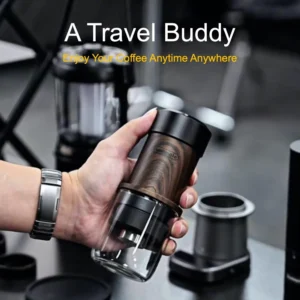 M5 Manual Espresso Maker, Portable Coffee Machine with 2-in-1 Bottomless Portafilter, No Electricity for Camping Travel Office, Cafe-Quality All aluminum alloy, 80ml Tank & 2-Year Warranty view 6