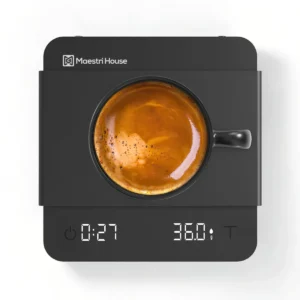 Maestri House S1 Air Ultra-Slim Espresso Coffee Scale with Timer, 0.1g Precision Shot Scale with Auto Tare & 3 Smart Brew Modes, Rechargeable Digital Scale for Espresso & Pour Over view 1
