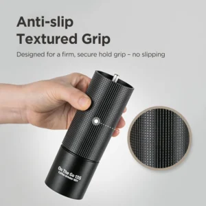 Manual Coffee Grinder - Stainless Steel Conical Burr with Adjustable Setting, Double Bearing - Max Capacity 0.88oz, Hand Grinder for Home, Travel and Camping, and Gift view 7