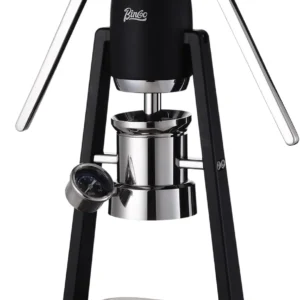 Manual Espresso Maker Set - Hand Press Espresso Machine – 12Bar Pressure Profiling, Dual-Lever Manual Coffee Maker with Pre-Infusion, Portable for Custom Espresso Shots, Stainless Steel (Black) view 1