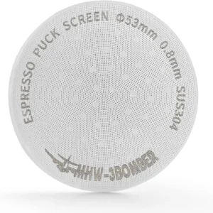 MHW-3BOMBER 54mm Puck Screen - 0.8mm Espresso Puck Screen - Metal Reusable Coffee Filter for Breville Sage 54mm Portafilter Basket - Double-layer Espresso Screen FG5591M-OS view 1