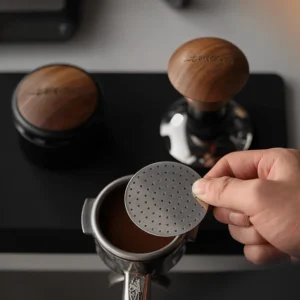 MHW-3BOMBER 54mm Puck Screen - 0.8mm Espresso Puck Screen - Metal Reusable Coffee Filter for Breville Sage 54mm Portafilter Basket - Double-layer Espresso Screen FG5591M-OS view 6