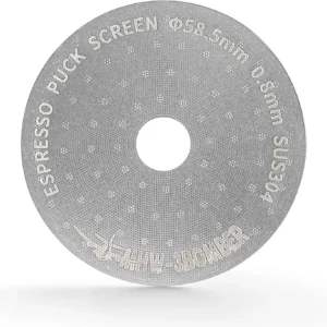 MHW-3BOMBER 54mm Puck Screen - 0.8mm Espresso Puck Screen - Metal Reusable Coffee Filter for Breville Sage 54mm Portafilter Basket - Double-layer Espresso Screen FG5591M-OS