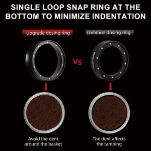 MHW-3BOMBER 58mm Espresso Dosing Funnel Magnetic Coffee Dosing Ring Portafilter Funnel Barista Tools Compatible with 58MM Portafilter DR5546B-OS view 4