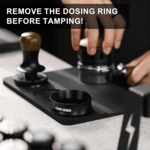 MHW-3BOMBER 58mm Espresso Dosing Funnel Magnetic Coffee Dosing Ring Portafilter Funnel Barista Tools Compatible with 58MM Portafilter DR5546B-OS view 5