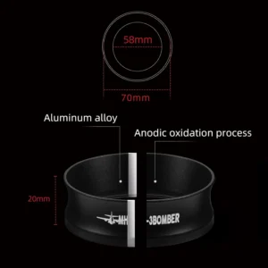 MHW-3BOMBER 58mm Espresso Dosing Funnel Magnetic Coffee Dosing Ring Portafilter Funnel Barista Tools Compatible with 58MM Portafilter DR5546B-OS view 6