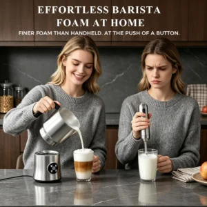 Milk Frother and Steamer, 17oz Detachable Stainless Steel Jug Electric Milk Frother, 4-in-1 Automatic Cold Foam Maker and Milk Warmer for Coffee, Latte, Cappuccino, Hot Chocolate view 3