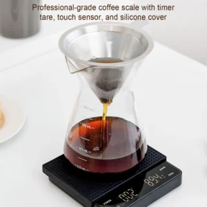 MOKKOM Electric Conical Burr Coffee Grinder with Removable Coffee Scale, Anti-static Coffee Bean Grinder, 31 Grind Settings and Precision Timer for Espresso Pour Over, French Press Black view 2