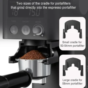 MOKKOM Electric Conical Burr Coffee Grinder with Removable Coffee Scale, Anti-static Coffee Bean Grinder, 31 Grind Settings and Precision Timer for Espresso Pour Over, French Press Black view 7
