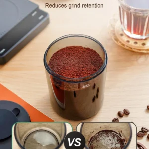 MOKKOM Electric Conical Burr Coffee Grinder with Removable Coffee Scale, Anti-static Coffee Bean Grinder, 31 Grind Settings and Precision Timer for Espresso Pour Over, French Press Black