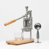MS1 - Mini Portable Manual Espresso Machine with Wooden Base, Lever Press Coffee Machine, No Electricity Required, for Home, Travel and Camping (58mm)