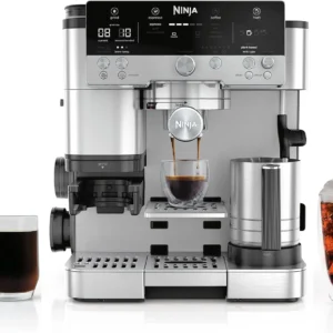 Ninja Luxe Café Premier 3-in-1 Espresso Machine, Drip Coffee, & Cold Brew | Built-in Grinder, Hands-Free Milk Frother, and Assisted Tamper for Cappuccinos & Lattes, Stainless Steel, ES601 view 1