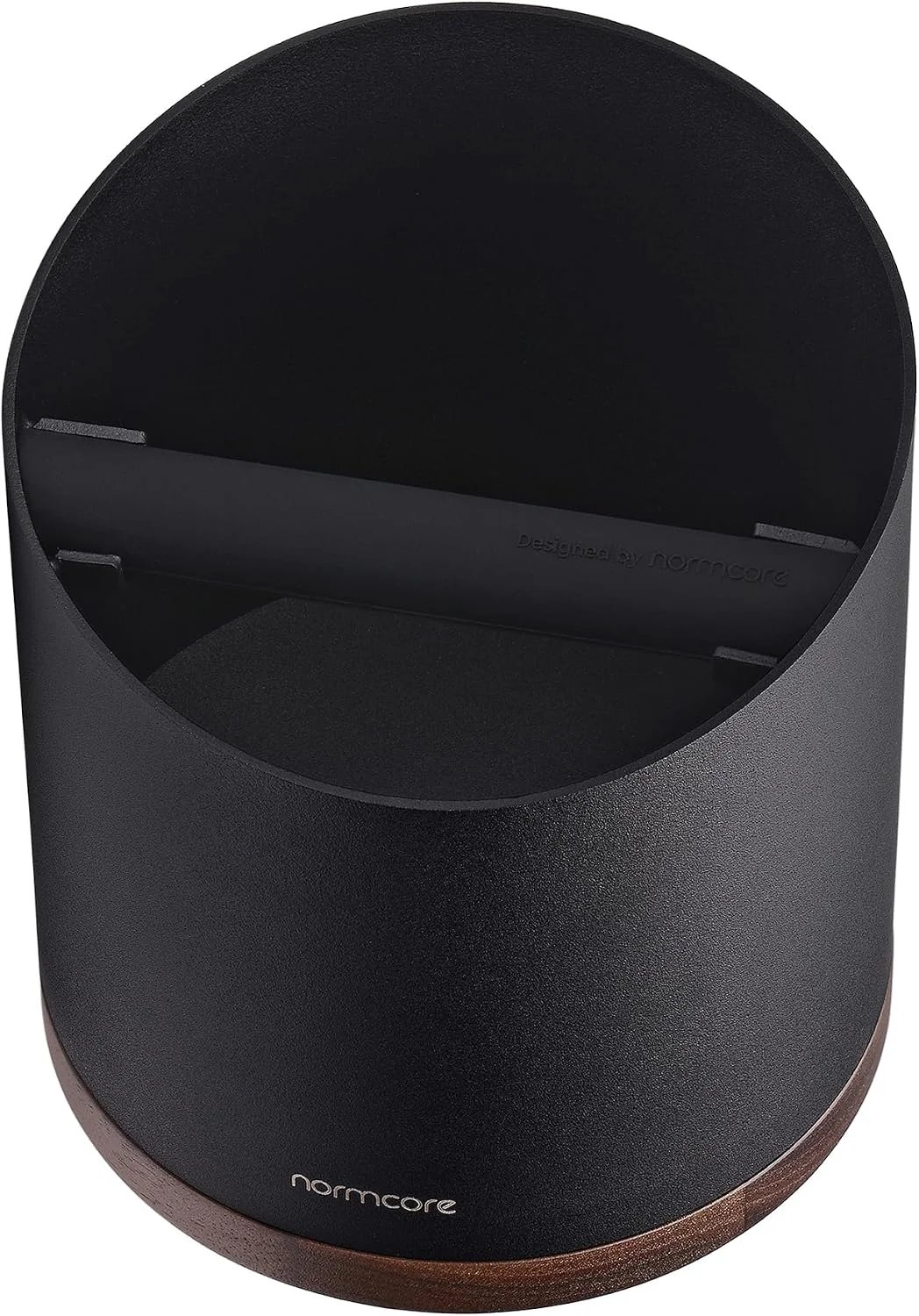 Bottom of the knock box showing non-slip pads