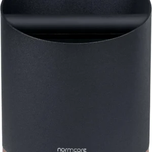 Normcore Espresso Knock Box, 1L Capacity Holds 20-25 Espresso Pucks, Stainless Steel with Walnut Non-Slip Base, Knock Bin For Home Baristas, Black view 6