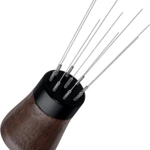 Normcore WDT Distribution Tool V2-9 Prong Espresso Distribution Tool - Needle Espresso Stirrer I 0.3mm Thick Spring Wires - Espresso Coffee Stirrer - Anodized Aluminum Handle view 7
