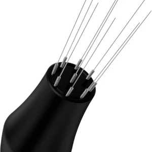 Normcore WDT Distribution Tool with Stand V3-9 Prong Needle Espresso Stirrer - 18 Needles 0.25mm / 0.3mm Thick Spring Wires - Weiss Distribution Technique - Anodized Aluminum Handle view 2