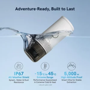 OutIn Mino Portable Electric Espresso Machine, Mini Camping Coffee Maker for Travel, Pocket Sized Coffee Machine Self-Heating, Ground Coffee & NS Capsule Adapter For Adventure view 7
