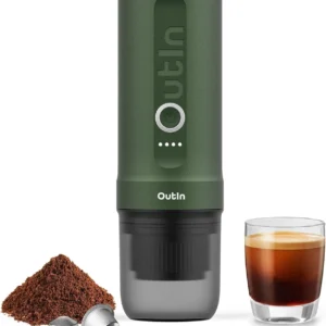 OutIn Nano Portable Electric Espresso Machine, Travel Coffee Maker for Camping, Car Coffee Maker Self-Heating with USB-C, With Ground Coffee & NS Capsule for RV, Hiking, Office view 7