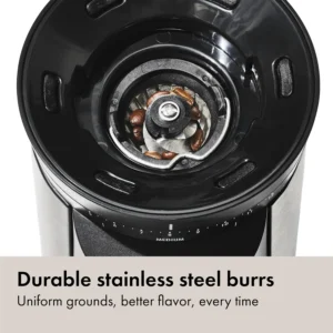 OXO Brew Conical Burr Electric Coffee Bean Grinder - 12 Oz Capacity | Stainless Steel Burrs, One-Touch Automatic Smart Grind, 15 Grind Settings for Espresso, French Press, Cold Brew view 3