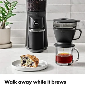 OXO Brew Pour Over Coffee Maker with Water Tank — Matte Black view 2