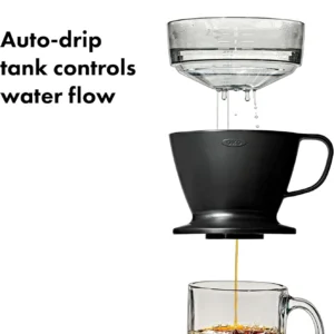 OXO Brew Pour Over Coffee Maker with Water Tank — Matte Black view 4