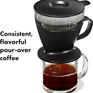 OXO Brew Pour Over Coffee Maker with Water Tank — Matte Black view 5