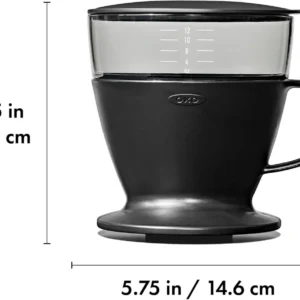 OXO Brew Pour Over Coffee Maker with Water Tank — Matte Black view 6