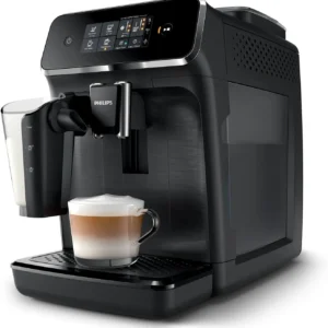 Philips 2200 Series Fully Automatic Espresso Machine, LatteGo Milk Frother, 3 Coffee Varieties, Intuitive Touch Display, 100% Ceramic Grinder, AquaClean Filter, Aroma Seal, Black (EP2230/14) view 1