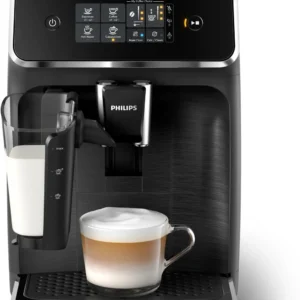 Philips 2200 Series Fully Automatic Espresso Machine, LatteGo Milk Frother, 3 Coffee Varieties, Intuitive Touch Display, 100% Ceramic Grinder, AquaClean Filter, Aroma Seal, Black (EP2230/14) view 2