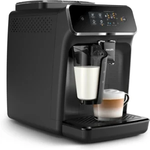 Philips 2200 Series Fully Automatic Espresso Machine, LatteGo Milk Frother, 3 Coffee Varieties, Intuitive Touch Display, 100% Ceramic Grinder, AquaClean Filter, Aroma Seal, Black (EP2230/14) view 3