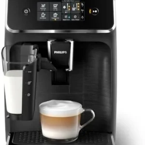 Philips 2200 Series Fully Automatic Espresso Machine, LatteGo Milk Frother, 3 Coffee Varieties, Intuitive Touch Display, 100% Ceramic Grinder, AquaClean Filter, Aroma Seal, Black (EP2230/14) view 7