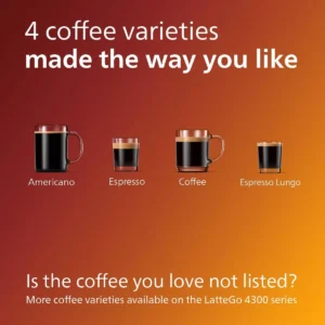 Philips 3200 Series Fully Automatic Espresso Machine, Classic Milk Frother, 4 Coffee Varieties, Intuitive Touch Display, 100% Ceramic Grinder, AquaClean Filter, Aroma Seal, Black (EP3221/44) view 3