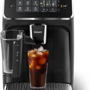 Philips 3200 Series Fully Automatic Espresso Machine - LatteGo Milk Frother & Iced Coffee, 5 Coffee Varieties, Intuitive Touch Display, Black, (EP3241/74) view 2