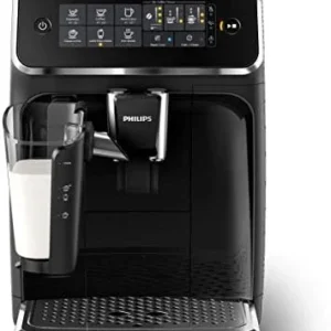 Philips 3200 Series Fully Automatic Espresso Machine w/ LatteGo, Black (Renewed)