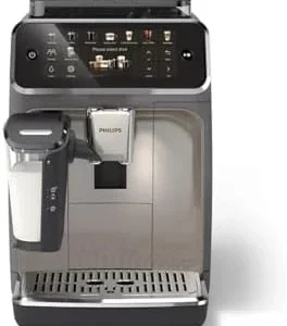 Philips 5500 LatteGo Automatic Espresso Machine - 20 Coffee Varieties, Intuitive Touch Display, SilentBrew, 100% Ceramic Grinder, AquaClean Filter, Grey Chromed (EP5544/90) (Renewed) view 6